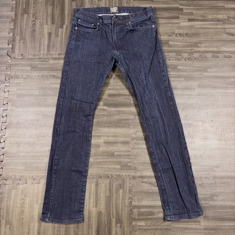 Kennedy Denim Co. Jeans Mens 32x31 Blue Denim Slim Fit Raw Dark Wash Made in USA